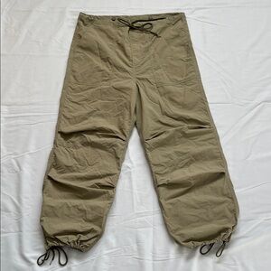 Unisex Olive Parachute Pants